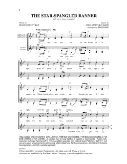 page one of The Star-Spangled Banner (SSAA Choir)