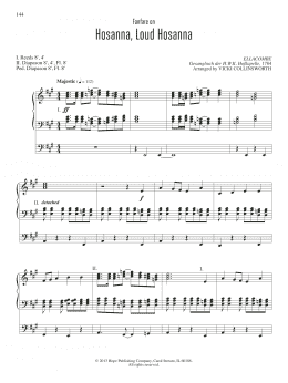 page one of Hosanna, Loud Hosanna (Organ)