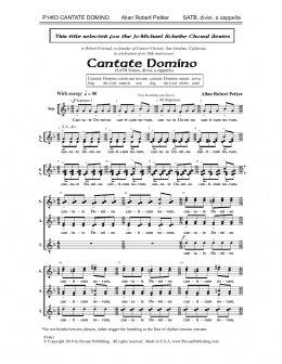 page one of Cantate Domino (SATB Choir)