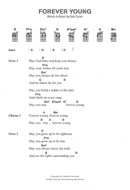 page one of Forever Young (Piano, Vocal & Guitar Chords)