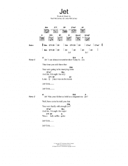 page one of Jet (Guitar Chords/Lyrics)