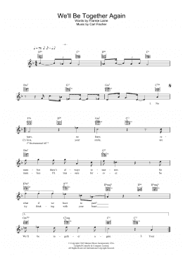 page one of We'll Be Together Again (Lead Sheet / Fake Book)