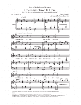 page one of Christmas Time Is Here (SATB Choir)