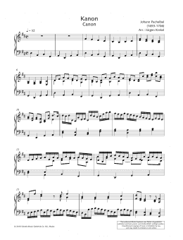 page one of Canon (Piano Solo)