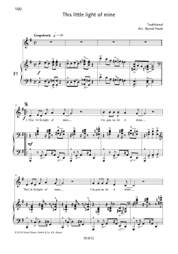 page one of This Little Light of Mine (Piano & Vocal)