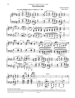 page one of Sarabande (Piano Solo)