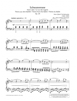 page one of Swan Lake (Piano Solo)