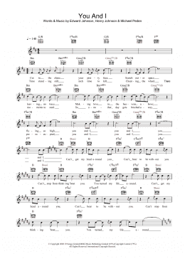 page one of You And I (Lead Sheet / Fake Book)