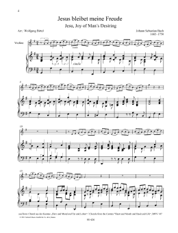 page one of Jesu, Joy of Man's Desiring (String Solo)