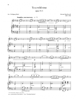 page one of To a Wild Rose (Woodwind Solo)