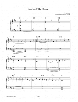 page one of Scotland The Brave (Piano Solo)