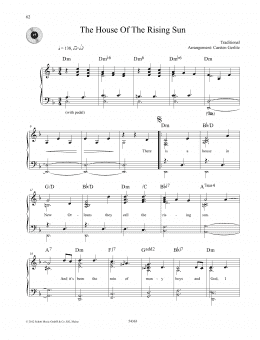 page one of The House Of The Rising Sun (Piano Solo)