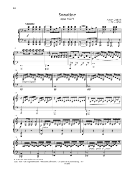 page one of Sonatina (Piano Duet)