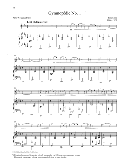 page one of Gymnopedie No. 1 (Woodwind Solo)