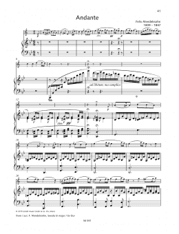 page one of Andante (Woodwind Solo)