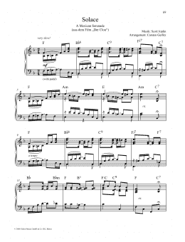 page one of Solace (Piano Solo)