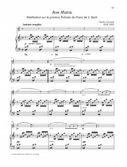 page one of Ave Maria (String Solo)