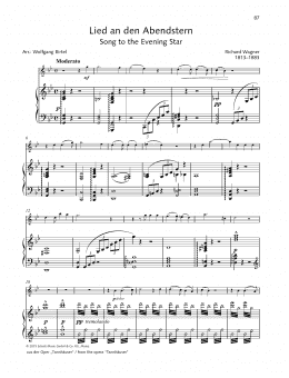 page one of Song To The Evening Star (String Solo)