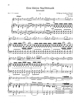 page one of Eine kleine Nachtmusik (String Solo)