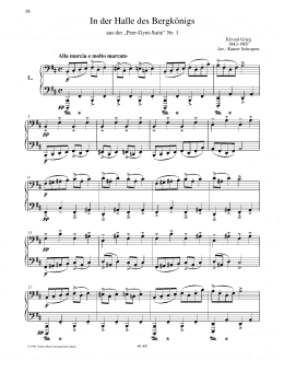 page one of In the Hall of the Mountain King (Piano Duet)