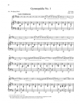 page one of Gymnopédie No. 1 (Woodwind Solo)