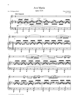 page one of Ave Maria (Brass Solo)