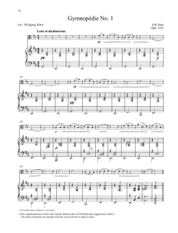 page one of Gymnopédie No. 1 (String Solo)