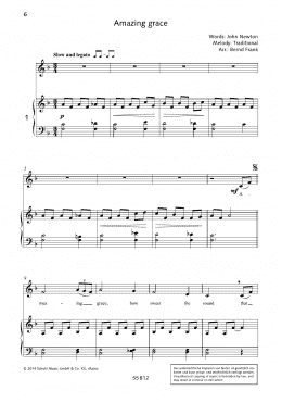 page one of Amazing Grace (Piano & Vocal)