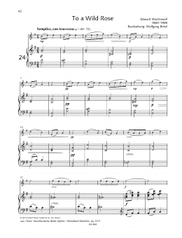 page one of To a Wild Rose (Woodwind Solo)