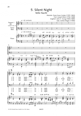 page one of Silent Night (Choir)