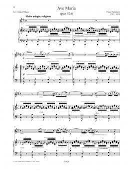 page one of Ave Maria (Woodwind Solo)