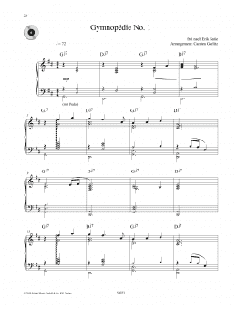 page one of Gymnopédie No. 1 (Piano Solo)