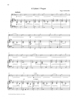 page one of Prayer (String Solo)