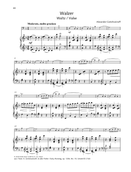 page one of Waltz (String Solo)