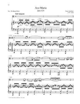 page one of Ave Maria (String Solo)