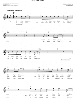 page one of Still The Same (Easy Lead Sheet / Fake Book)