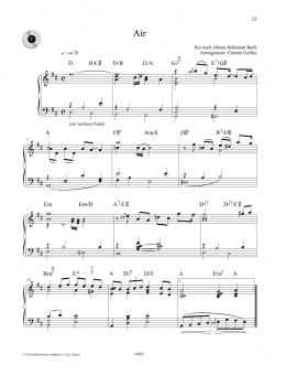 page one of Air (Piano Solo)