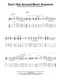 page one of Don't Get Around Much Anymore (Solo Guitar)