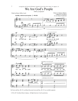 page one of We Are God's People (SATB Choir)