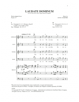 page one of Laudate Dominum (SATB Choir)