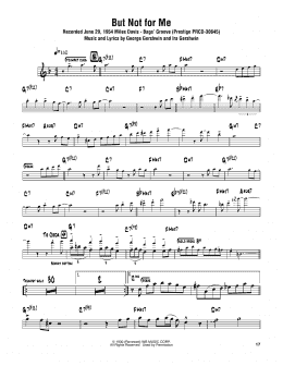 page one of But Not For Me (Tenor Sax Transcription)