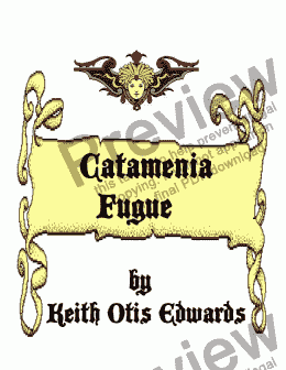 page one of Catamenia Fugue - rag