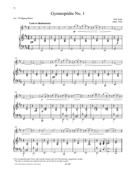 page one of Gymnopédie No. 1 (Woodwind Solo)