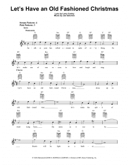 page one of Let's Have An Old Fashioned Christmas (Easy Guitar)