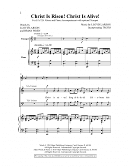 page one of Christ Is Risen! Christ Is Alive! (SATB Choir)