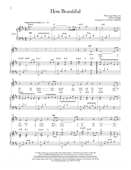 page one of How Beautiful (Piano, Vocal & Guitar Chords (Right-Hand Melody))