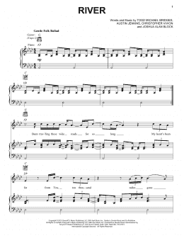 page one of River (Piano, Vocal & Guitar Chords (Right-Hand Melody))