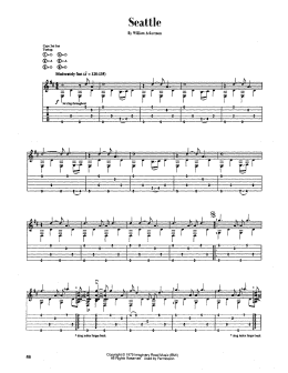 page one of Seattle (Guitar Tab)