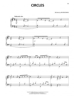 page one of Circles (Piano Solo)