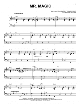 page one of Mr. Magic (Piano Solo)